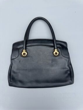 Vintage Black Leather Handbag